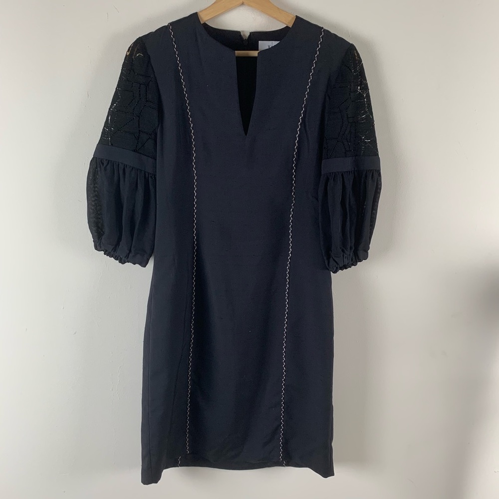 VMT Silk Puff Sleeve Dress